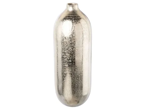 Gasper, Gasper Vase Base Aluminium Silber H: 32 cm  | Schubiger Möbel