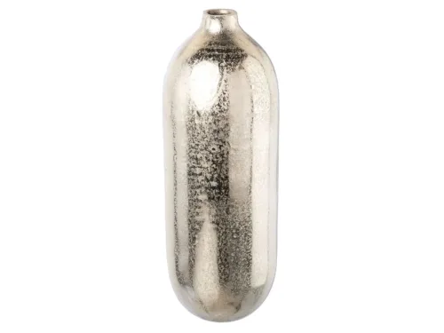 Gasper Vase Base Aluminium Silber H: 32 cm  | Schubiger Möbel