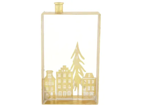 Decofinder, Decofinder Kerzenhalter Metall, Gold H: 30 cm  | Schubiger Möbel
