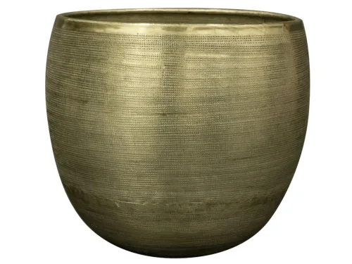 Decofinder, Decofinder Pflanzengefäss Rowen, Übertopf, Grün B: 13 cm  | Schubiger Möbel