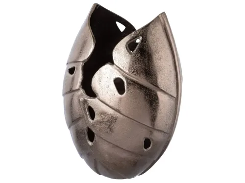 Gasper, Gasper Vase Leaves, Aluminium, Anthrazit H: 42 cm  | Schubiger Möbel