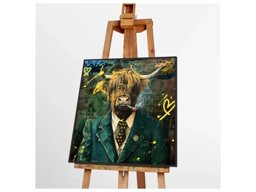 image LAND Gemälde Gentleman Bull  | Schubiger Möbel