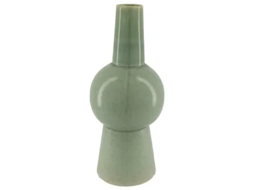 Dijk Vase Keramik, Blau-Grau H: 37 cm  | Schubiger Möbel