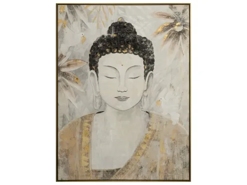 image LAND Gemälde Buddha mit Tauben  | Schubiger Möbel