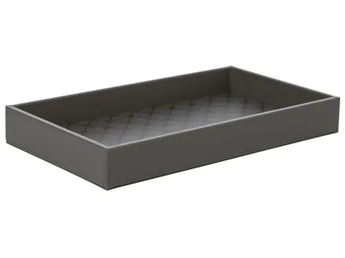 Schubiger Möbel, Joop Tablett Grösse m, Anthrazit/schwarz H: 4 cm  | Schubiger Möbel