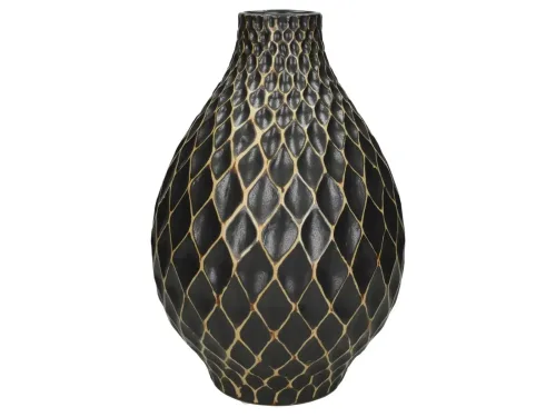 Kersten, Kersten Vase Schwarz H: 31 cm  | Schubiger Möbel