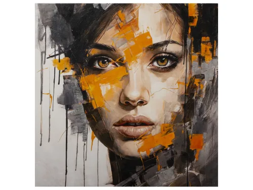image LAND Gemälde Brown Eye Girl  | Schubiger Möbel