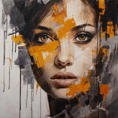 image LAND Gemälde Brown Eye Girl  | Schubiger Möbel