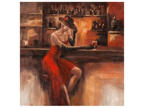 image LAND Bild Dame an Der Bar  | Schubiger Möbel