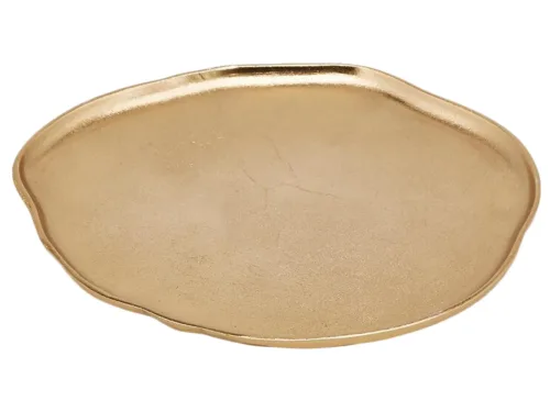 Edg, Edg Teller Aluminium Gold D: 30 cm  | Schubiger Möbel
