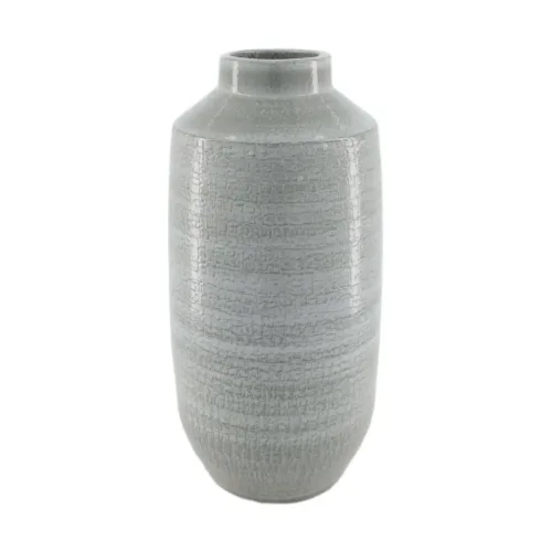 Decofinder Vase Keramik, Hellgrau H: 40 cm  | Schubiger Möbel