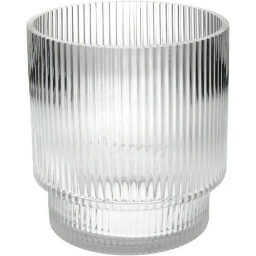 Kersten Vase Stripe, Glas H: 17 cm  | Schubiger Möbel