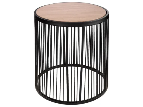 Gilde, Gilde Beistelltisch Stripes, Schwarz H: 45 cm  | Schubiger Möbel