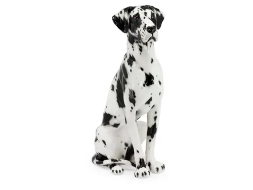Abhika, Abhika Figur Dogde Schwarz Weiss  H: 90 cm  | Schubiger Möbel