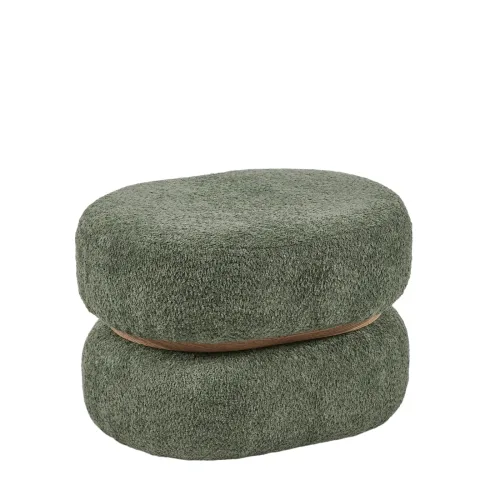 Edg Hocker Oval Grün B: 60 cm  | Schubiger Möbel