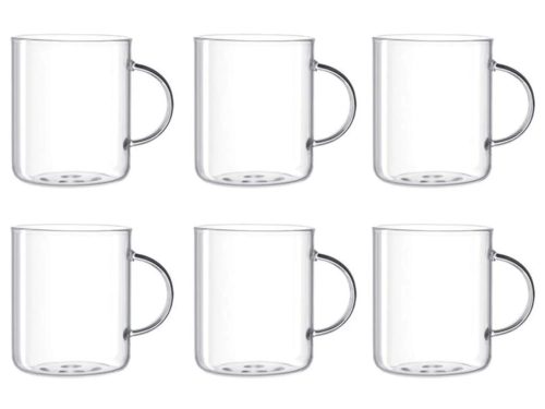 Leonardo, Leonardo - Teetasse Novo 400 ml, 6 Stück, Transparent, 0.4L