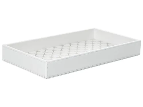 Schubiger Möbel, Joop Tablett Grösse m, Weiss/grau H: 4 cm  | Schubiger Möbel