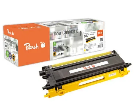 Peach, Peach B135 Y Toner XL ye ersetzt Brother TN-135Y für z.B. Brother DCP -9040 CN, Brother DCP -9042 CDN, Brother DCP -9042 CN, Brother DCP -9045 CN