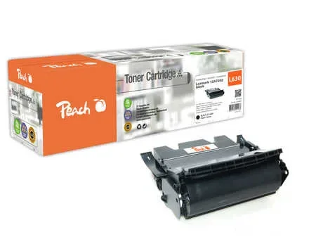 Peach, Peach L63 XBK Toner bk ersetzt Lexmark No. 63XBK, 12A7362 für z.B. Lexmark Optra T 630, Lexmark Optra T 630 DN, Lexmark Optra T 630 N
