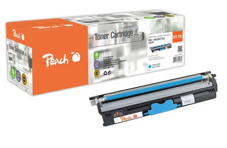 Peach, Peach O4425 Toner XL cy ersetzt OKI 44250723 für z.B. OKI C 110, OKI C 130 N, OKI MC 160 N