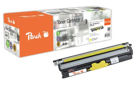 Peach, Peach O4425 Toner XL ye ersetzt OKI 44250721 für z.B. OKI C 110, OKI C 130 N, OKI MC 160 N