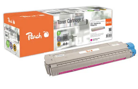 Peach, Peach O440591 Toner ma ersetzt OKI 44059106 für z.B. OKI C 810 CDTN, OKI C 810 DN, OKI C 810 N, OKI C 830 CDTN, OKI C 830 DN, OKI C 830 DTN