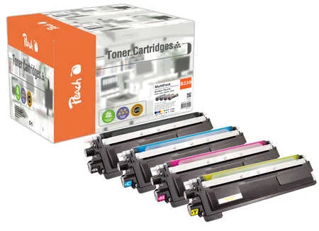 Peach, Peach B230 4 Toner (bk, c/m/y) ersetzt Brother TN-230 für z.B. Brother DCP -9010 CN, Brother HL -3000, Brother HL -3040 CN, Brother HL -3045 CN