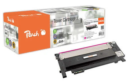 Peach, Peach S406 Toner ma ersetzt Samsung CLT-M406S/ELS, SU252A für z.B. Samsung CLP -360, Samsung CLP -360 N, Samsung CLP -360 ND, Samsung CLP -365
