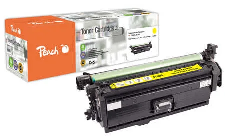 Peach, Peach HP 507 AY Toner ye ersetzt HP No. 507A Y, CE402A für z.B. HP LaserJet Enterprise 500 color M 551 dn, HP LaserJet Enterprise 500 color M 551 n