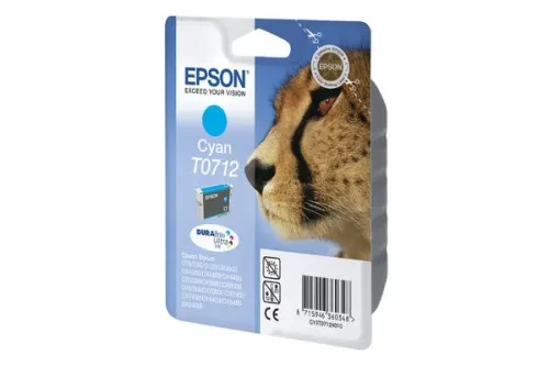 Epson, Epson E712c Druckerpatronen XL cy - Epson T0712 c, C13T07124011 für z.B. Epson Stylus DX 7400, Epson Stylus SX 210, Epson Stylus D 120