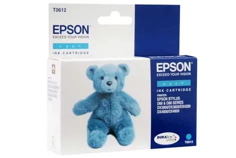 Epson, Epson E612C Druckerpatronen cy - Epson T0612C, C13T06124010 für z.B. Epson Stylus D 68, Epson Stylus D 68 PE, Epson Stylus D 88