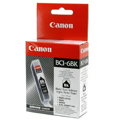 Canon, Canon C6BK Druckerpatronen bkph - Canon BCI-6BK, 4705A002 für z.B. Canon BJ 535 PD, Canon BJ 895 PD, Canon BJC 8200, Canon BJF 9000, Canon I 860