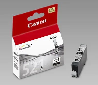 Canon, Canon C521bk Druckerpatronen bkph - Canon CLI-521bk, 2933B001 für z.B. Canon Pixma MP 550, Canon Pixma IP 3600, Canon Pixma IP 4600