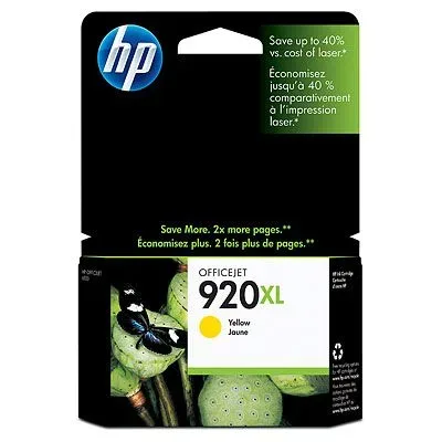 HP H920XLy Druckerpatronen XL ye - HP No. 920XL y, CD974AE für z.B. HP OfficeJet 6500 A Plus, HP OfficeJet 6000, HP OfficeJet 6000 special Edition