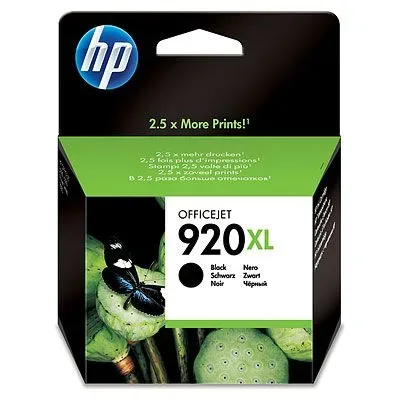 HP H920XLbk Druckerpatronen XL bk - HP No. 920XL bk, CD975AE für z.B. HP OfficeJet 6500 A Plus, HP OfficeJet 6000, HP OfficeJet 6000 special Edition