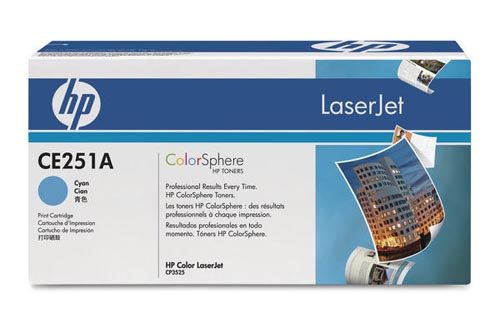 HP, HP Toner-Modul 504A cyan CE251A Color LaserJet CP3525 7000 S.