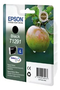 Epson, Epson E129 Druckerpatronen XL bk - Epson T1291 bk, C13T12914011 für z.B. Epson Stylus SX 525 WD, Epson Stylus SX 230, Epson Stylus SX 235 W