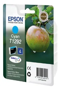 Epson, Epson E129 Druckerpatronen XL c - Epson T1292 y, C13T129240 für z.B. Epson Stylus SX 525 WD, Epson Stylus SX 230, Epson Stylus SX 235 W