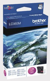 Brother, BROTHER Tintenpatrone magenta LC-985M DCP-J315W 260 Seiten