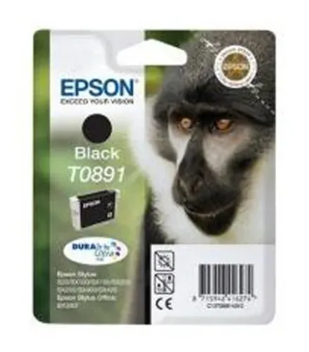 Epson, Epson E891bk Druckerpatronen bk - Epson T0891 bk, C13T08914011 für z.B. Epson Stylus SX 210, Epson Stylus Office BX 300 F, Epson Stylus S 20
