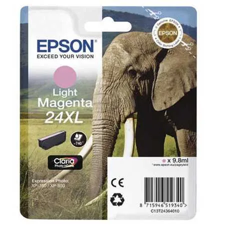 Epson, Epson E24XLlm Druckerpatronen XL mali - Epson No. 24XL lm, C13T24364010 für z.B. Epson Expression Photo XP -55, Epson Expression Photo XP -750
