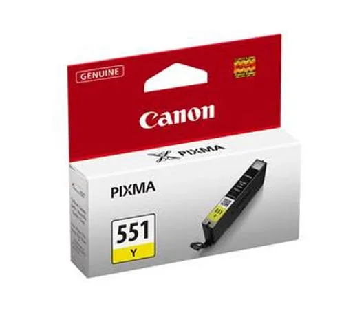 Canon, Canon C551XLY Druckerpatronen ye - Canon CLI-551XLY, 6446B001 für z.B. Canon Pixma IP 7200, Canon Pixma MX 925, Canon Pixma IP 7250