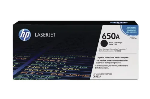 HP, HP H650ABK Toner bk - HP No. 650A BK, CE270A für z.B. HP Color LaserJet Enterprise CP 5500, HP Color LaserJet Enterprise CP 5520