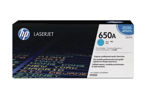 HP, HP H650AC Toner cy - HP No. 650A C, CE271A für z.B. HP Color LaserJet Enterprise CP 5500, HP Color LaserJet Enterprise CP 5520