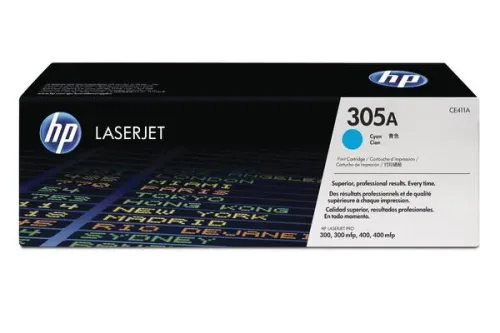 HP, HP H305AC Toner cy - HP No. 305A C, CE411A für z.B. HP LaserJet Pro 300 color M 351 A, HP LaserJet Pro 300 color MFP M 375 nw