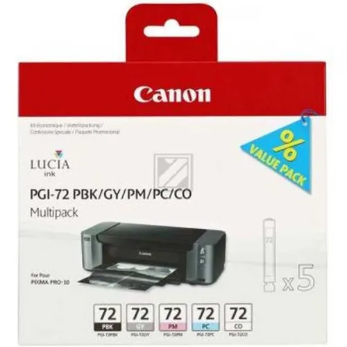 Canon, CANON Multipack Tinte PBKGYPMPCCO PGI-72MUL2 PIXMA Pro-10 5x14ml