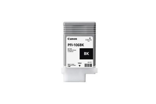 Canon -  Tintenpatrone schwarz PFI106BK iPF 6300/6350 130ml, One Size