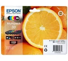 Epson, Epson E33 Druckerpatronen (bk, c, m, y, phbk) - Epson T3337, No. 33, C13T33374011 für z.B. Epson Expression Premium XP -530