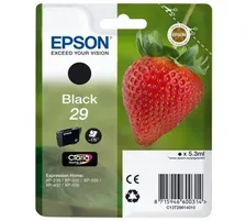 Epson, Epson E29 Druckerpatronen bk - Epson T2981, No. 29 bk, C13T29814010 für z.B. Epson Expression Home XP -235, Epson Expression Home XP -330