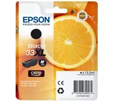 Epson, Epson E33 Druckerpatronen XL bk - Epson T3351, No. 33XL bk, C13T33514010 für z.B. Epson Expression Premium XP -530, Epson Expression Premium XP -630